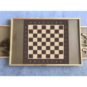 Wooden Puzzle <strong>Table</strong> <strong>with</strong> Chess or Checkers Rules <strong>Multi</strong> <strong>Functional</strong> Wooden Puzzle <strong>Table</strong> <strong>Game</strong> Board for Chess and Puzzles - Product Image 6