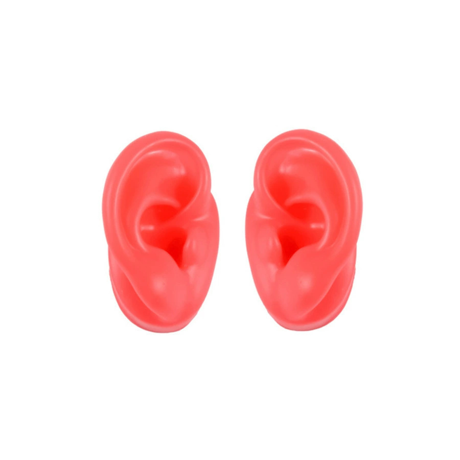 Oreille rouge-gauche avec support