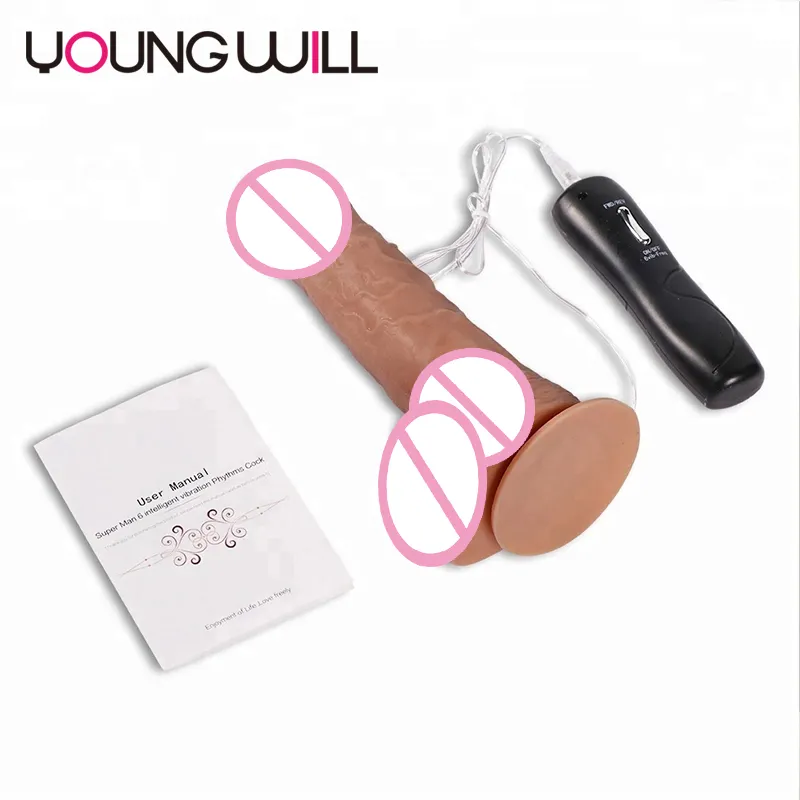 Most popular adult sex toy multi function vibrating rotating dildo for women masturbation