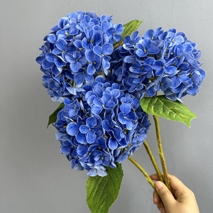 花の人工アジサイ結婚式装飾用複数色リアルタッチアジサイ - Product Image 1