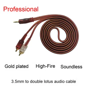 Cable de audio macho dual de 6,5mm, conexión de dos canales de PVC de 3,5/6,5mm para teléfonos móviles de uno a dos, ordenadores, teclados digitales - Product Image 2