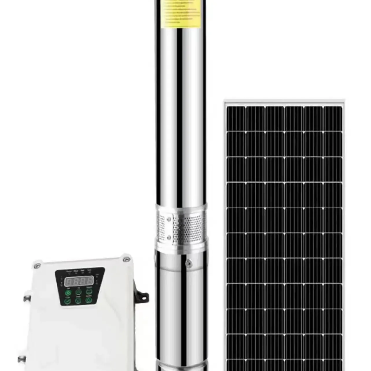 Pompa sumur dalam 40HP 30kW 380V AC 6 pompa air impeler untuk tenaga surya celehole pertanian