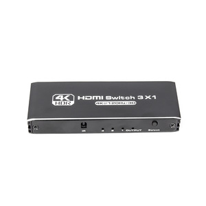 2024 New for H DMI 2.0 3X1 Switcher Plug and Play 4K 60Hz Resolution HDCP2.2 Compatible Without Power Supply - Product Image 1