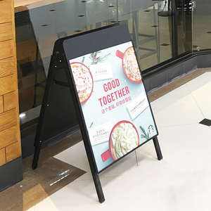 廉价钢双面a型架按扣开口标牌A1广告海报展示板便携式板金属框架横幅架 - Product Image 3