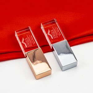 批发新设计 8gb 16gb 32gb LED矩形u盘定制激光雕刻 3d logo水晶usb闪存驱动器 3.0 - Product Image 3