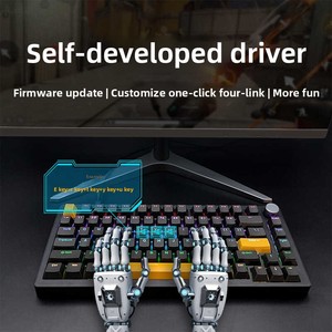 Teclado para juegos con cable de eje magnético ligero de 82 teclas 75% de alto rendimiento Operación mecánica Columna impulsada por web - Product Image 4