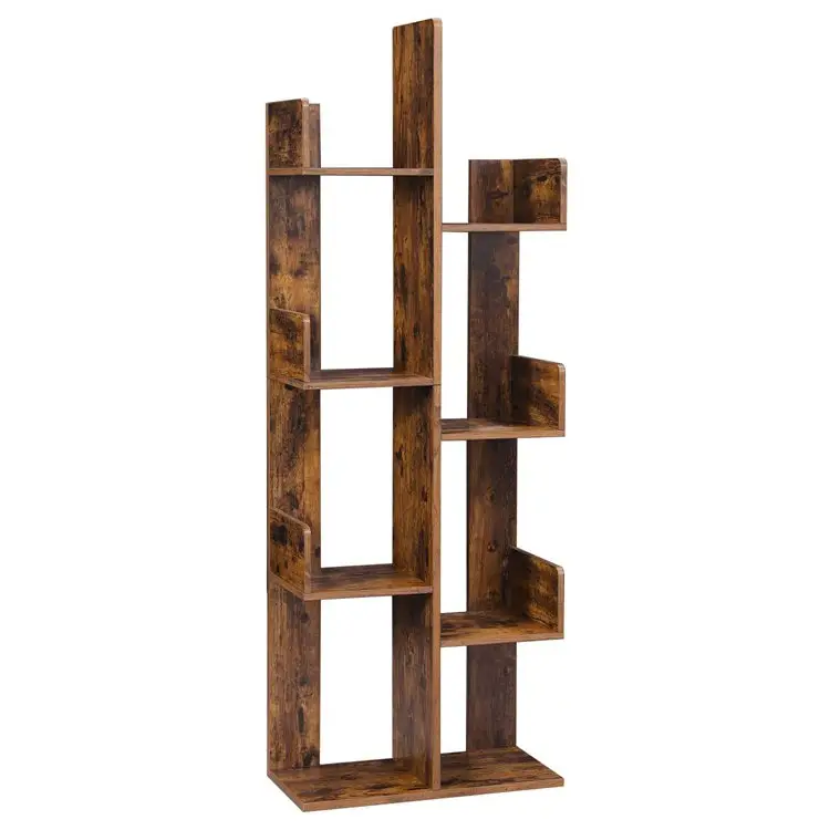VASAGLE Home office Modern Design Wooden Detachable Book Shelf tree shaped Bookcase Bookshelf