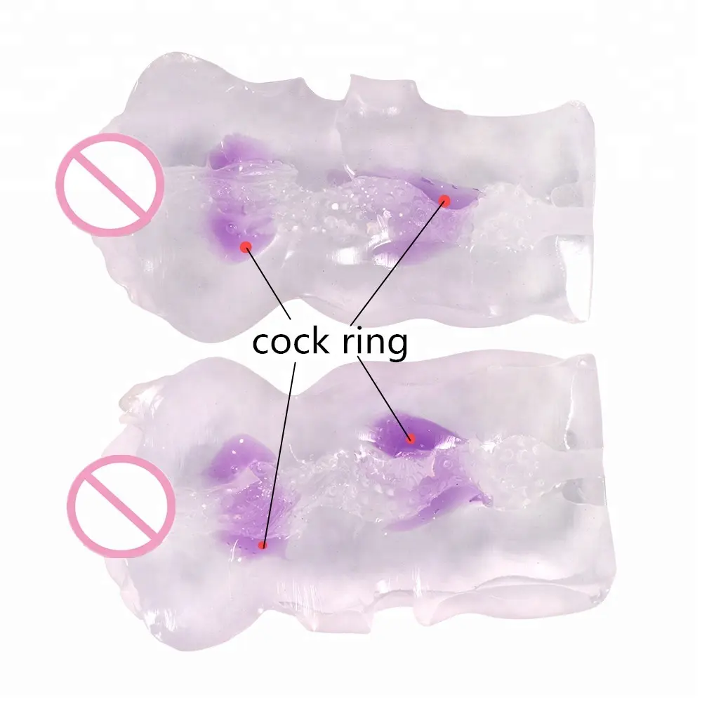 Anillo transparente para el pene, nueva Vagina Sexy personalizada