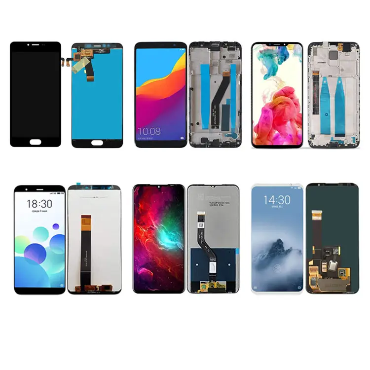 OLED Lcd ผู้ผลิตสมาร์ทโฟนสัมผัสหน้าจอ Lcd สำหรับ Meizu Lcd สำหรับ Meizu M2 M3 M3S M5 M5C M6 M6S M8 M7 M9หมายเหตุ X8