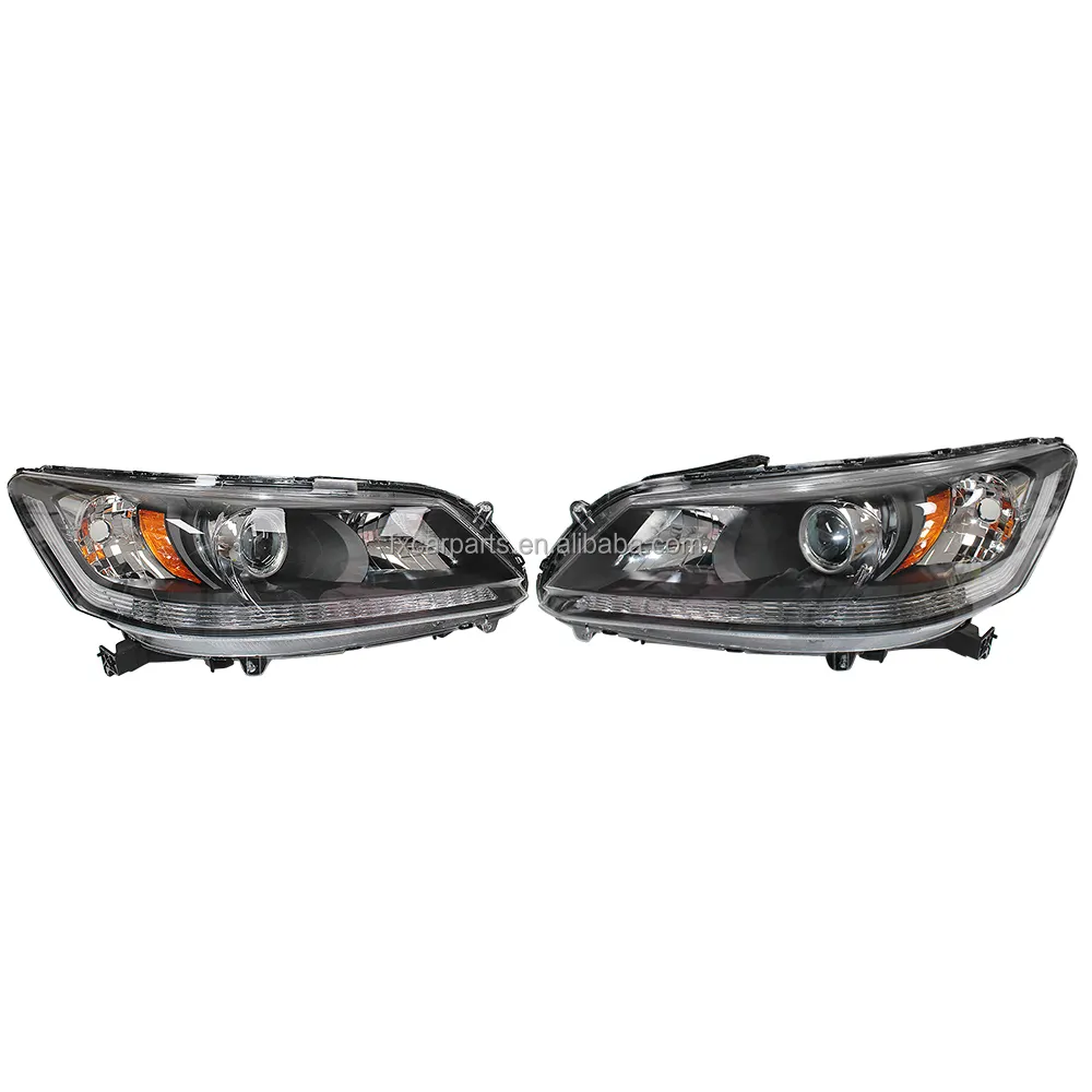 Car Styling Head Lamp headlights for 2013-2015 Honda Accord LED Headlight Xenon Projector Lens Angel Eye