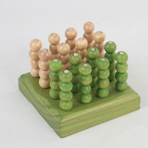 Four in a Row Wooden Strategy Game Connect Four Chess Educational <strong>Toy</strong> Thinking Game for Kids Adults - Product Image 2