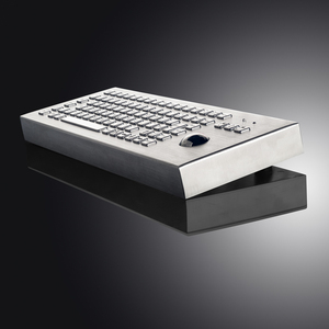 Teclado de escritorio industrial IP65 de 89 teclas a prueba de vandalismo con trackball integrado y teclas de función - Product Image 5