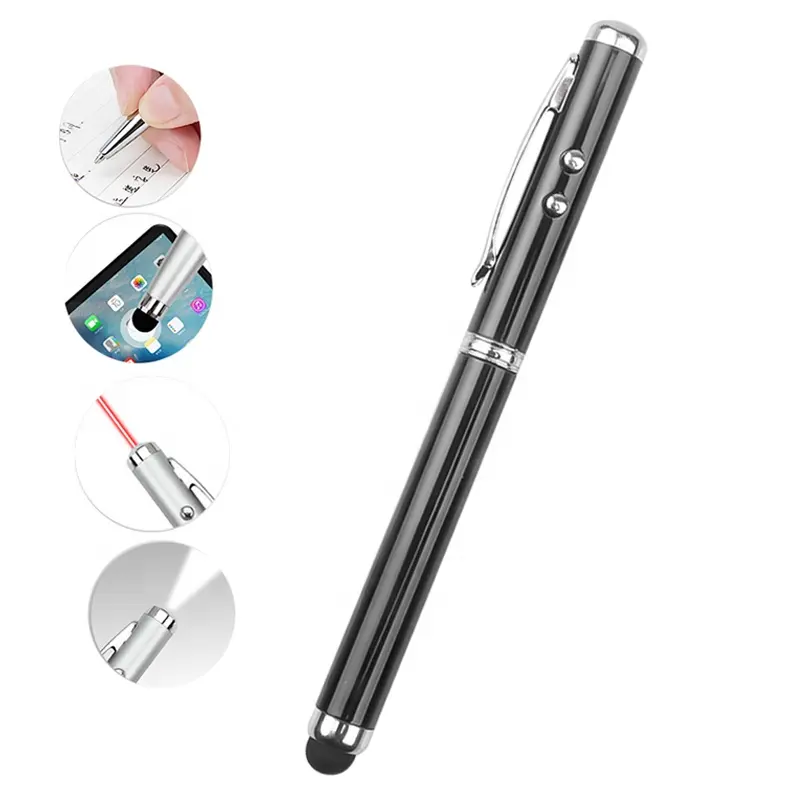 Kalem meşale tıbbi LED el feneri kalem meşale ışık lazer kırmızı ışık ve tükenmez kalem yazma lazer işaretçi