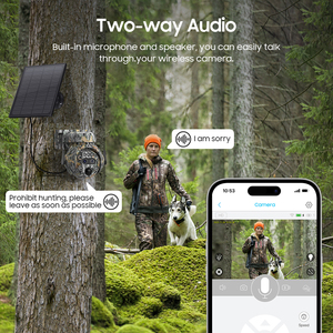 Mini cámara oculta con energía Solar con Zoom 12X, nueva llegada, camuflaje de hoja de arce, tarjeta Sim 4G, Sensor CMOS IP66 - Product Image 5