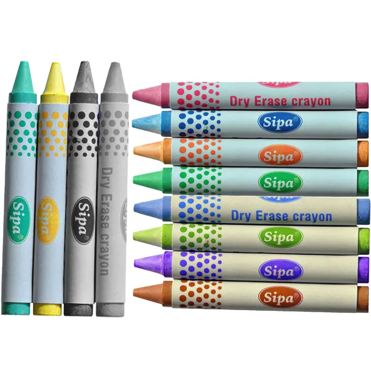 Sipa özelleştirilmiş 12 renkler toksik olmayan DIY boyama yıkanabilir çocuklar için boya kalemi