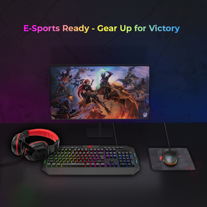 Havit KB501CM 4 In 1 oyun Combo Set kablolu klavye ve fare Combo Teclado oyun klavye Mouse Combos ile fare - Product Image 5