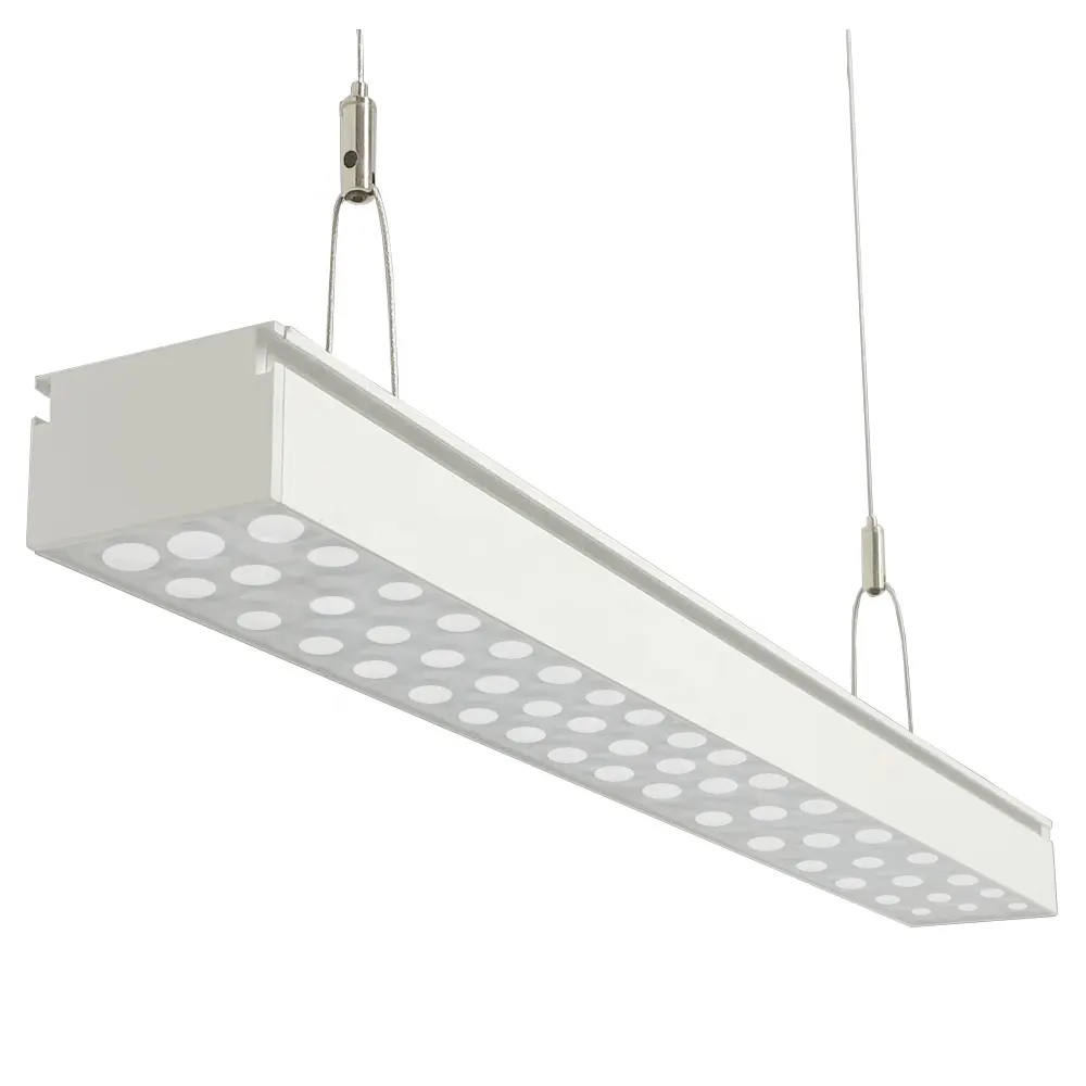 Sistema de iluminación de araña, lámpara colgante lineal Led asimétrica y sin costuras de 2 pies y 30W para interiores