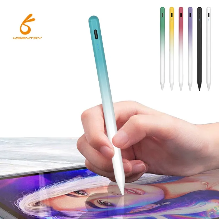 Actieve Aluminium Stylus Smart Potlood Voor Tablet Stylus Pen Met Handpalm Afwijzing En Tilt Features