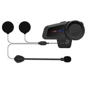 Auriculares con Bluetooth para Casco de Motocicleta, Altavoces con Manos Libres, Intercomunicador de Grupo, Bluetooth BT, Estéreo - Product Image 4