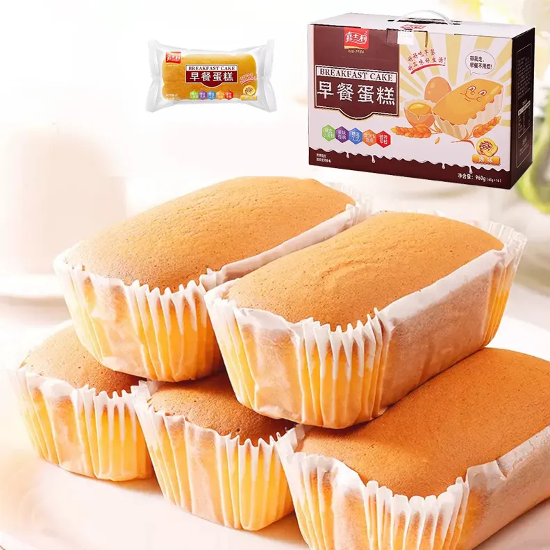 Kleine Cake Zachte Biscuit Ei Cake Voeding Ontbijtsnacks Chinese Groothandel Voedsel Fabriek Direct