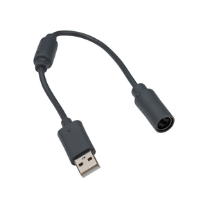 Siyah/gri USB ayrılıkçı uzatma kablosu adaptörü Microsoft Xbox 360 kablolu denetleyici için kablosu bağlayın - Product Image 5