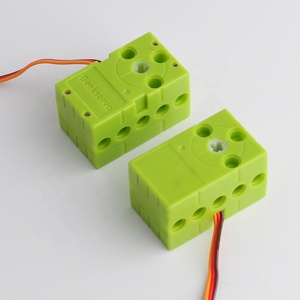 Geekservo 0.7kg verde a rotazione continua di 360 gradi servoad albero a doppia croce programmabile per il modello di auto intelligente Micro:bit - Product Image 4