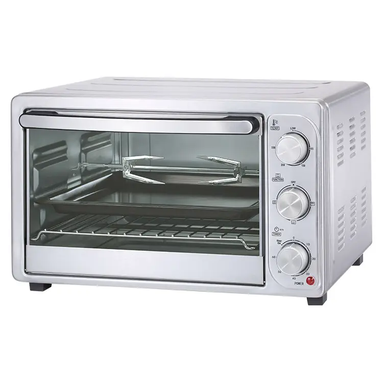 Mini horno de pizza 21L, encimera, temporizador de 60 minutos, perilla de control, tostadora, diseño Retro, horno eléctrico, panadería, hogar, marca OEM ODM