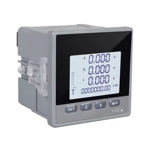 Medidor de panel multifuncional digital trifásico con pantalla LCD Mide voltaje de corriente Frecuencia Potencia reactiva activa - Product Image 2