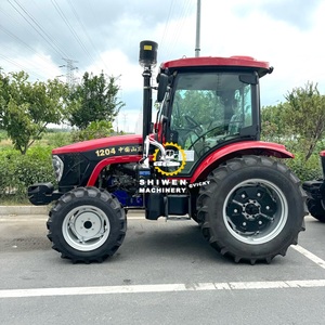全新CE EPA认证紧凑型农业农场4X4拖拉机50hp 60hp 80hp 100hp 120hp花园拖拉机，带交流和封闭式驾驶室
