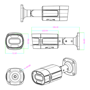 H. 265 <strong>Security</strong> <strong>Camera</strong> System Monitoring System Outdoor Bullet Head <strong>Camera</strong> POE (4MP/5MP/8MP) Optional - Product Image 6