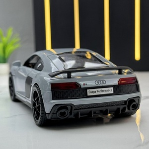 Pres döküm model araba 1:32 Aodi R8 alaşım araba modeli ses ve ışık geri çekme ile metal model araba oyuncaklar kapılar açık Modelo del del - Product Image 6