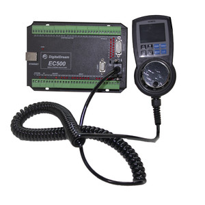 EC500 Mach3 Ethernet CNC 3 axis motion controller card plc controller logico programmabile regolatore di velocità del motore con Display MPG