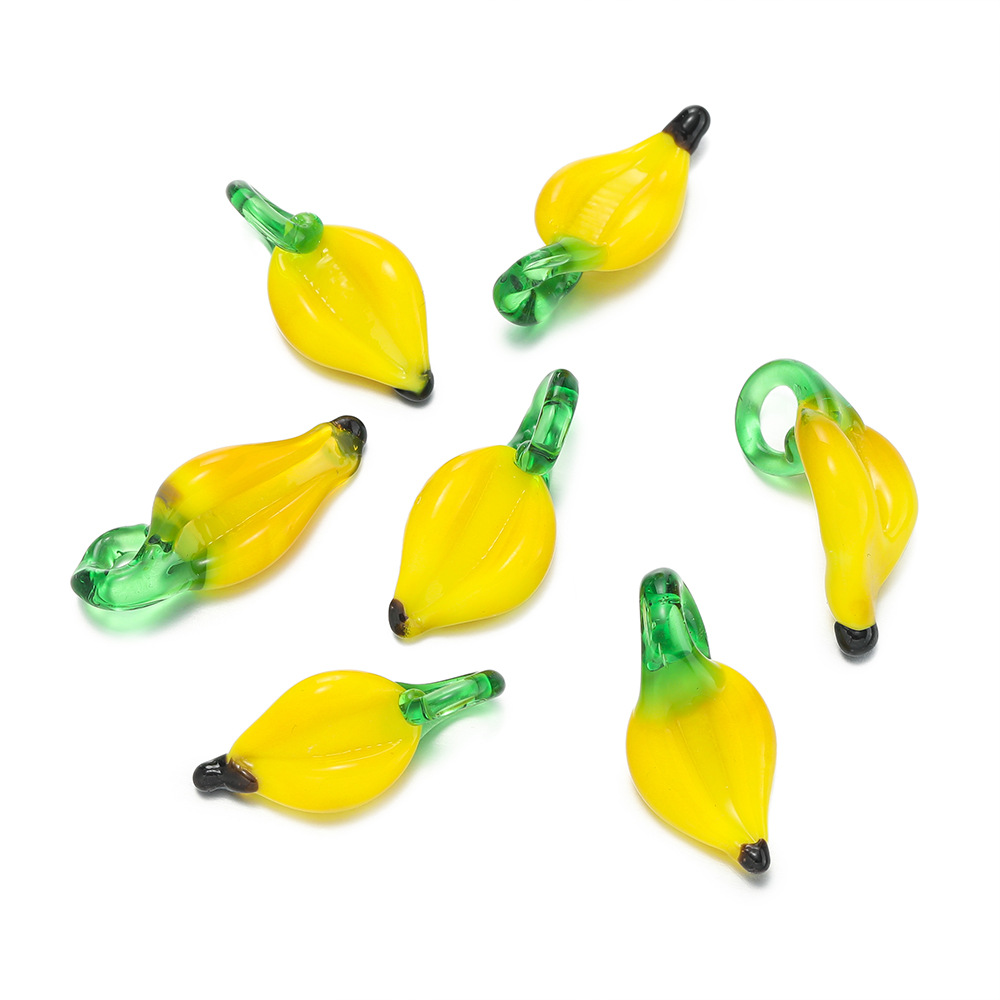 Pendentif en verre - banane