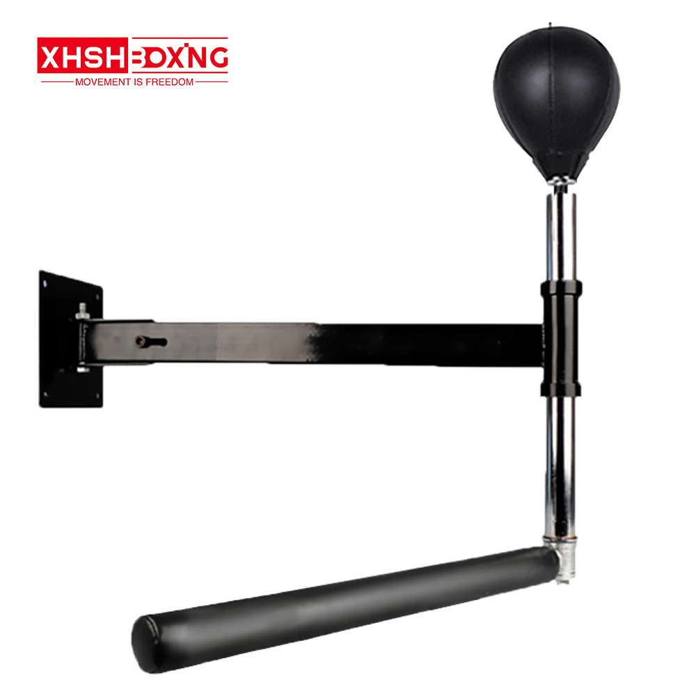 Objetivo giratorio de pared de boxeo negro, bola única