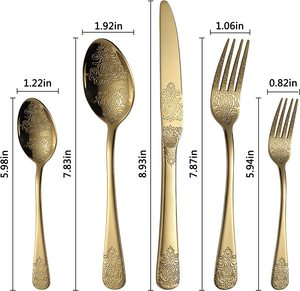 24 шт., набор столовых приборов из нержавеющей стали - Product Image 6