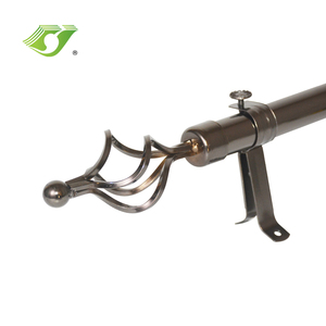 Hete Verkoop Metalen Raam Gordijnroede En Gedecoreerde Hardware Gordijn Paal Hoofd Gordijnroede Kruisvormige Zwart Voor Ramen - Product Image 3