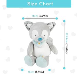 Grey 11 Inches Cuddly <strong>Plush</strong> Toy Wolf Promotes Motor Skills Easy Care <strong>Extra</strong>-Soft Material Machine Washable for Children - Product Image 2