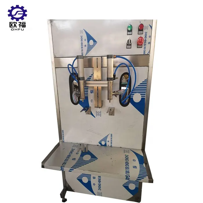 Máquina de enchimento de garrafas de shampoo para detergente líquido com pasta de dois bicos