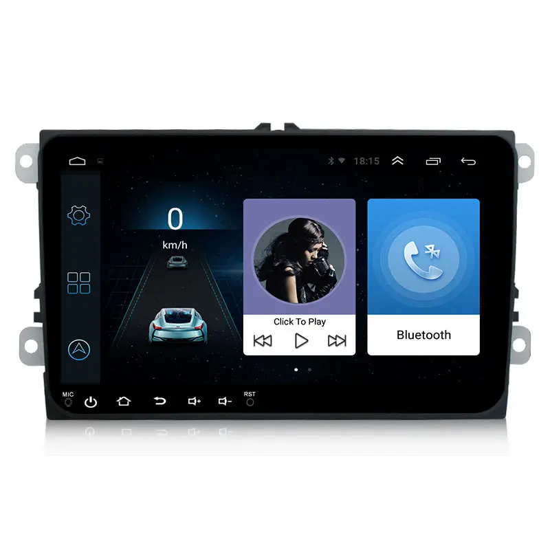 Kit de multimídia automotivo 9 polegadas, android, 2din, rádio, gps, para vw, volkswagen, skoda, golf 5, golf 6, polo, passat b5, b6, jetta, seat, rádio