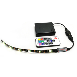 USB 5V Batterie betriebener RGB LED-Lichtst reifen 17 Tasten Controller Batterie-LED-Streifen - Product Image 2