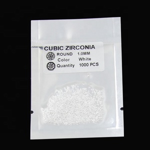 CZ taş 1.0mm 1.50mm 1.75mm 2.0mm küçük boy beyaz renk yuvarlak şekil kübik zirkonya - Product Image 1