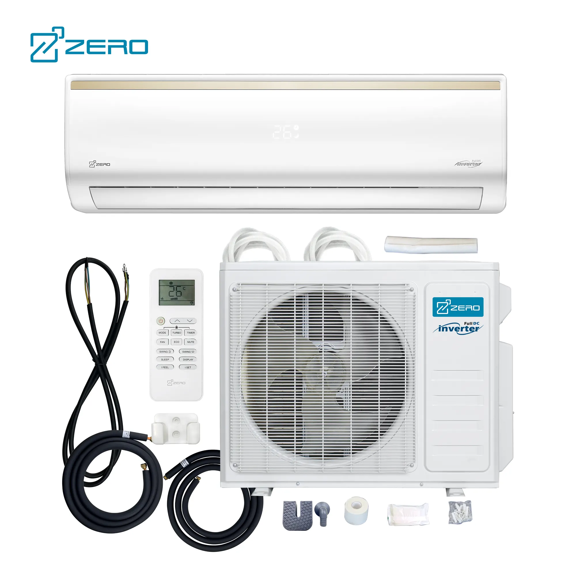 ZERO Z-max 23 seer hyper chaleur mini climatiseur split mural 12000 18000 23000 BTU split ac system