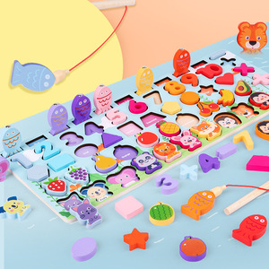 モンテッソーリ木製子供用番号パズルソーターカウント形状スタッカースタッキングゲーム学習教育数学ブロックおもちゃ - Product Image 6