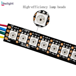 Высокая плотность, индивидуально SMD5050 RGB, Светодиодная лента apa102/SK9822, 144led/m с часами и кабелями для передачи данных - Product Image 2