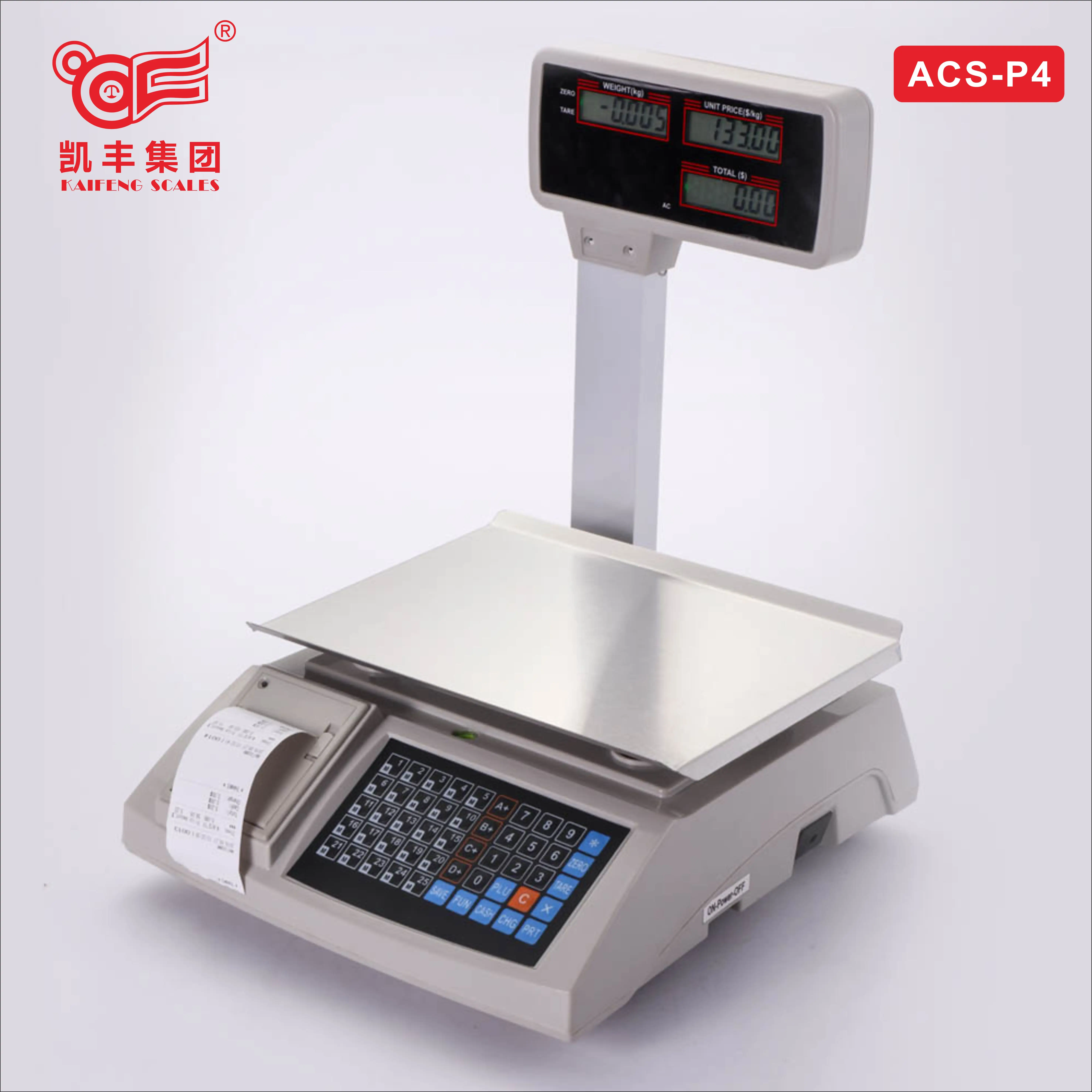 Electronic Printing Scale 30kg ACS-P4 Update Printer Program