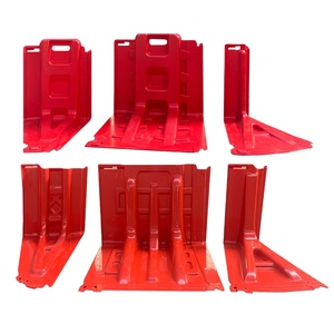 ABSプラスチックレッドカラーL型ホームドアゲート保護水制御遮断防水 - Product Image 1