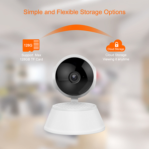 1MP HD Tarjeta de memoria Tarjeta SD Almacenamiento Visión nocturna Wifi P2P Cámaras de video con altavoz - Product Image 2