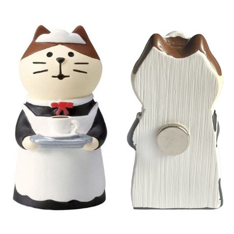 Autocollant de réfrigérateur de chat de femme de ménage