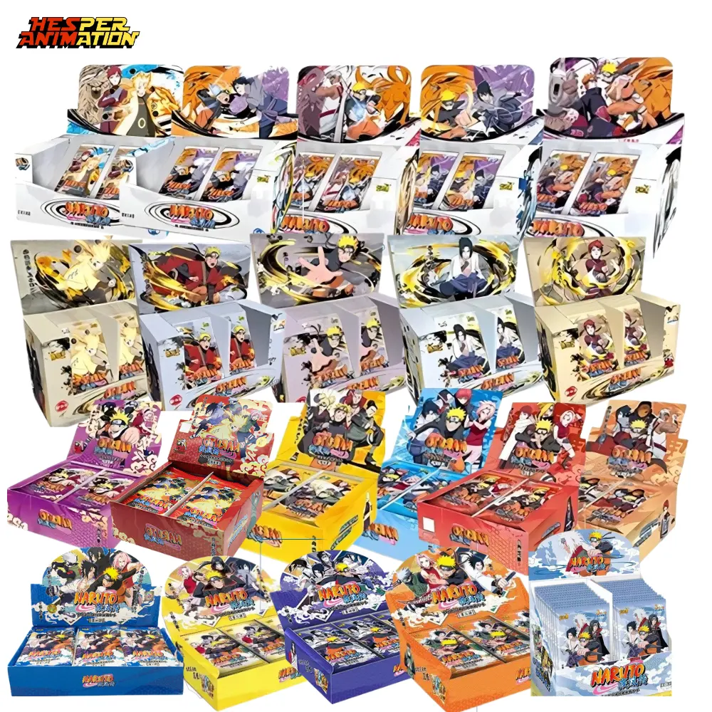 Atacado 21 Versão Box Narutos Game Cards CCG Kaiou Coleção Cartão de Jogo Narutos KAyou Trading Anime Card