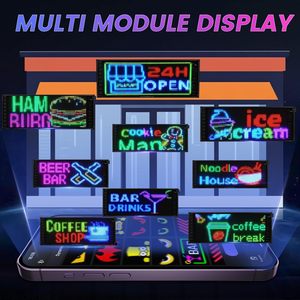 Đầy đủ màu di chuyển dẫn hiển thị dấu hiệu cho Bluetooth app điều khiển linh hoạt <span class=keywords><strong>LED</strong></span> chiếu sáng dấu hiệu - Product Image 5